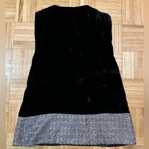 Badgley Mischa Black & Silver Velvet Cocktail Dress